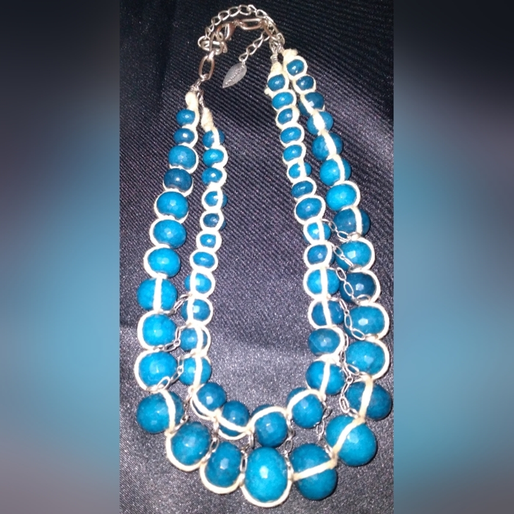 Cold Water Blue Stone Necklace